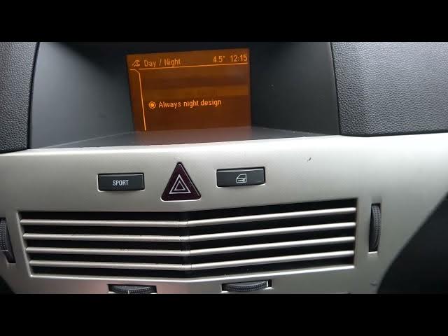 Video thumbnail for How to Set Light or Dark Mode in Radio Display in Opel Astra H GTC (2004 - 2014)  - Display Mode