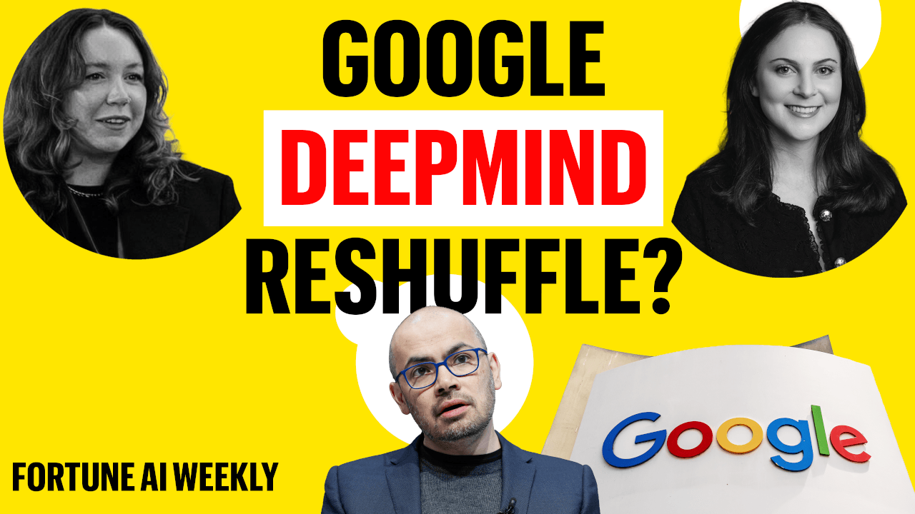 Video thumbnail for Demis Hassabis Takes on New Roles at Google Deepmind Amid C-Suite Shake-up | Fortune AI Weekly