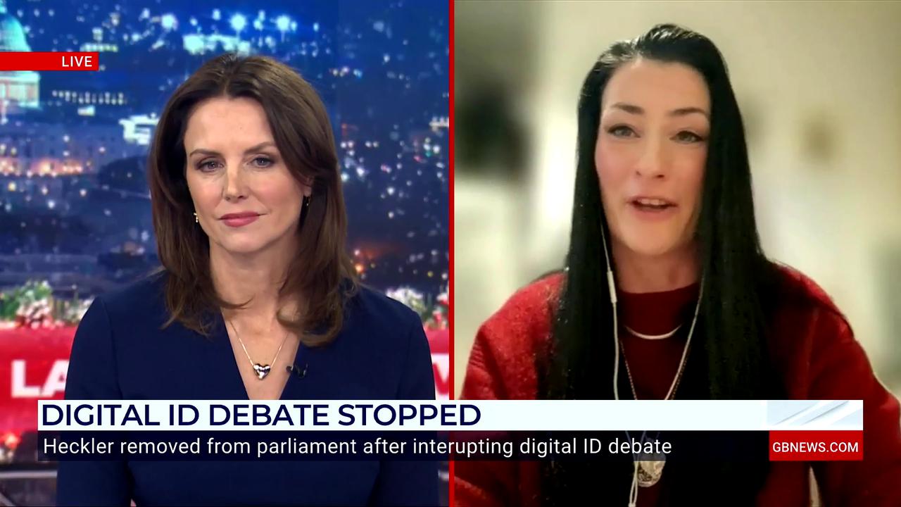Video thumbnail for 'We will NOT comply!' Watch digital ID campaigner's defiant GB News interview after Parliament protest