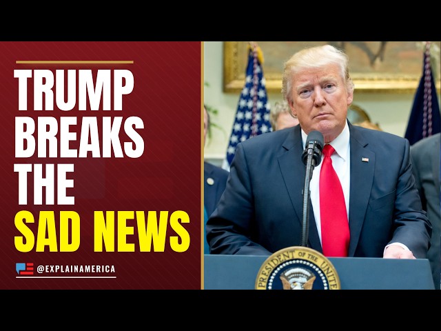 Video thumbnail for 'I Have Serious Problems' - Trump Emotional Statement Stuns DC