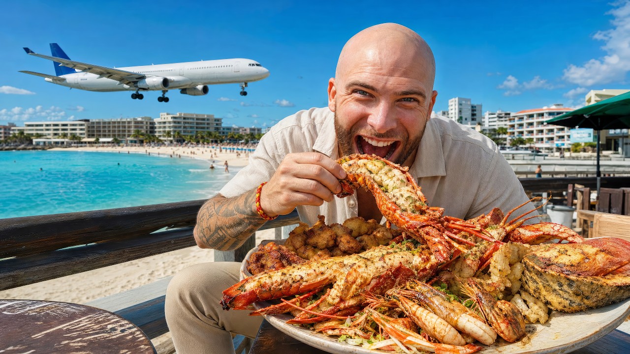 Video thumbnail for Two Countries on One Island!! Sint Maarten Food Hidden Gems!!