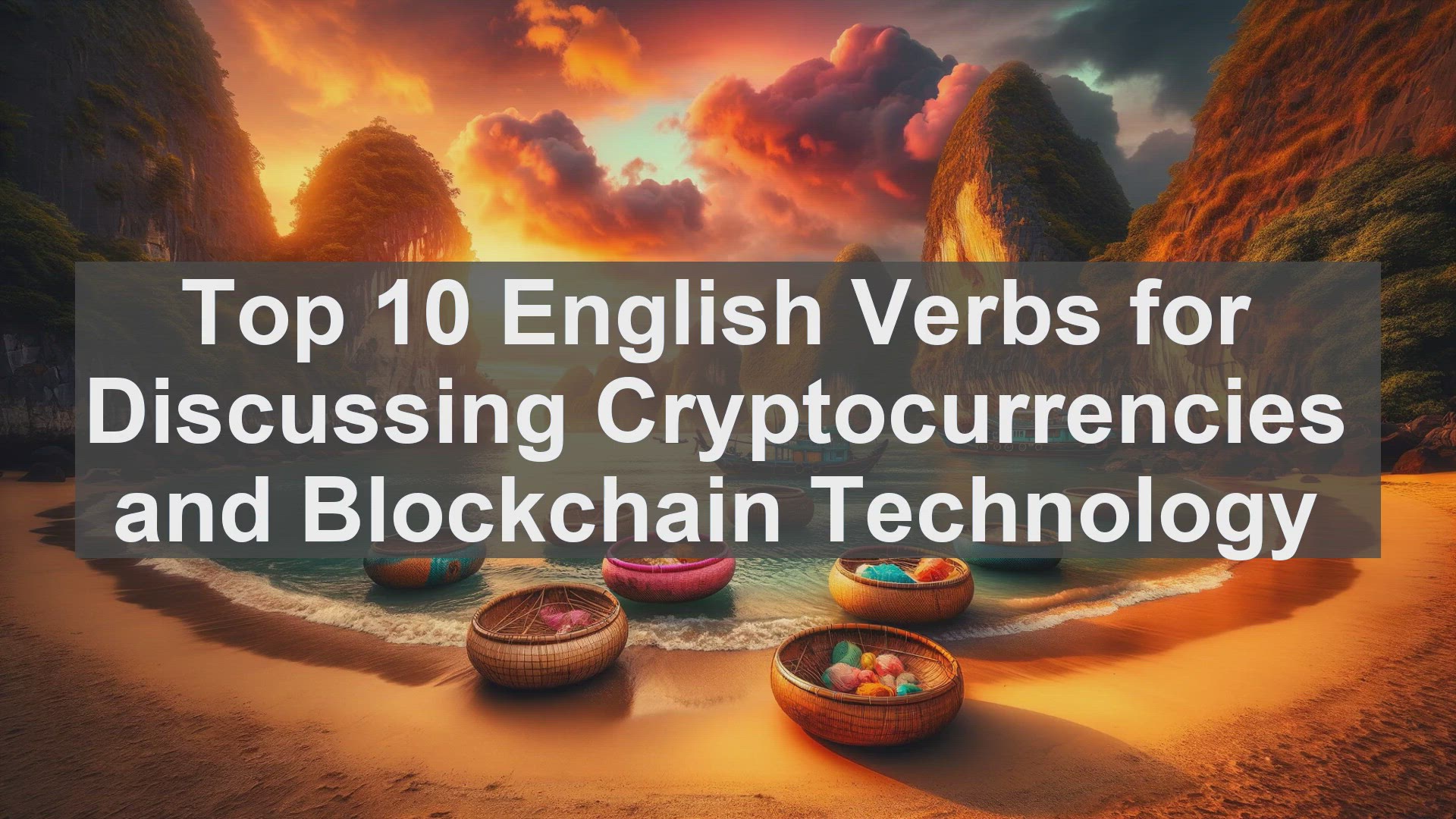 'Video thumbnail for Top 10 English Verbs for Discussing Cryptocurrencies and Blockchain Technology'