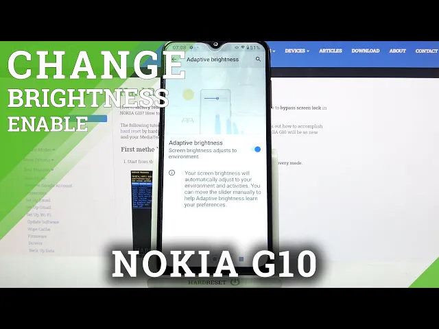 Video thumbnail for How to Activate Auto Brightness on NOKIA G10 - Turn On Auto Brightness