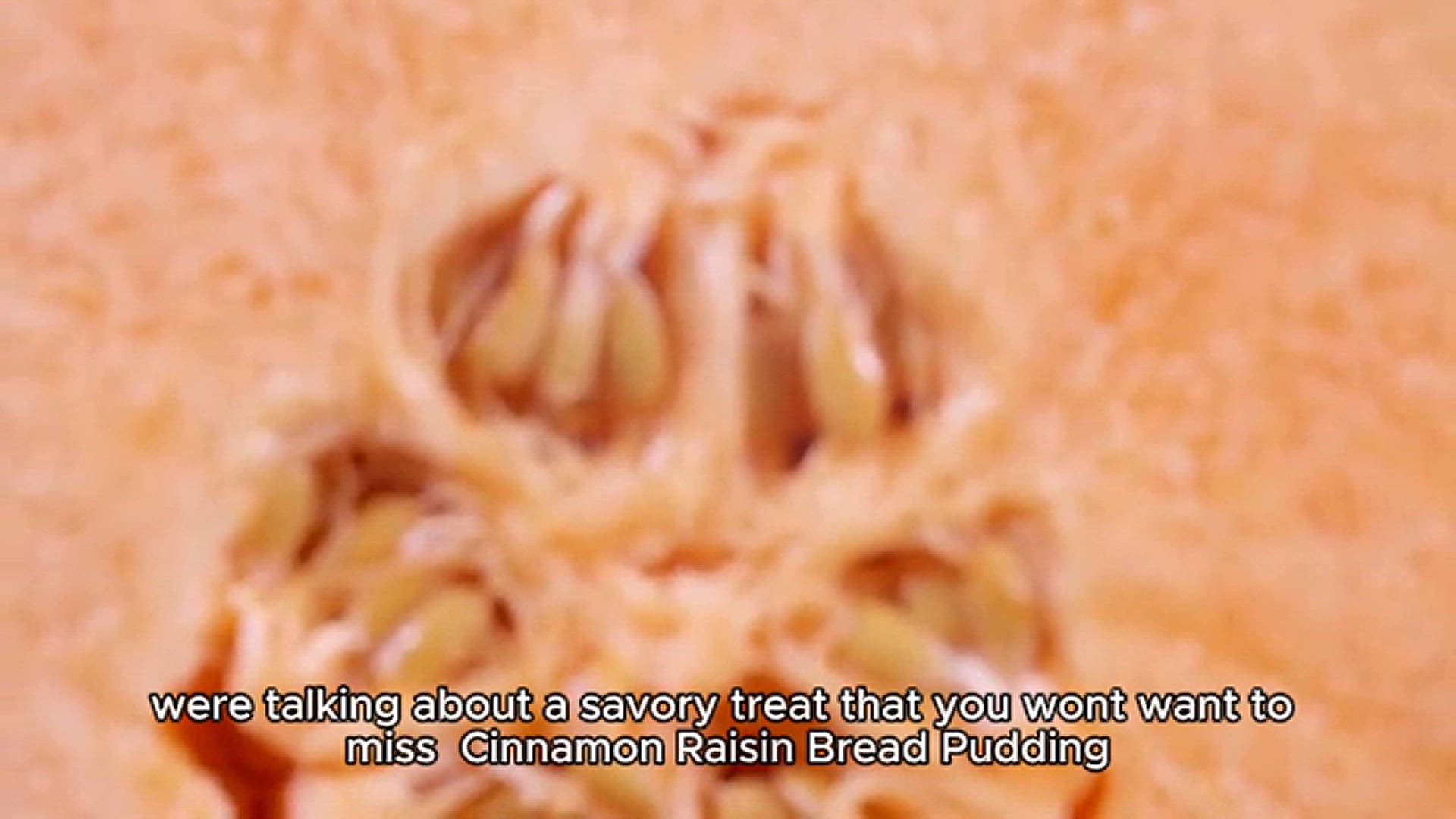 Video thumbnail for Cinnamon Raisin Bread Pudding