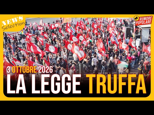 Video thumbnail for LA LEGGE ELETTORALE È UNA TRUFFA: Potere al Popolo contro il governo Meloni #RumorePopolare