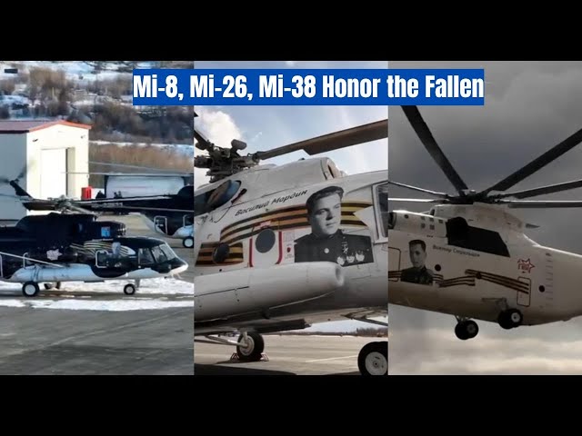 Video thumbnail for Immortal Regiment in the Sky!  Mi-8, Mi-26, Mi-38 Helicopters Celebrate 80 Years of Victory   🚁🇷🇺
