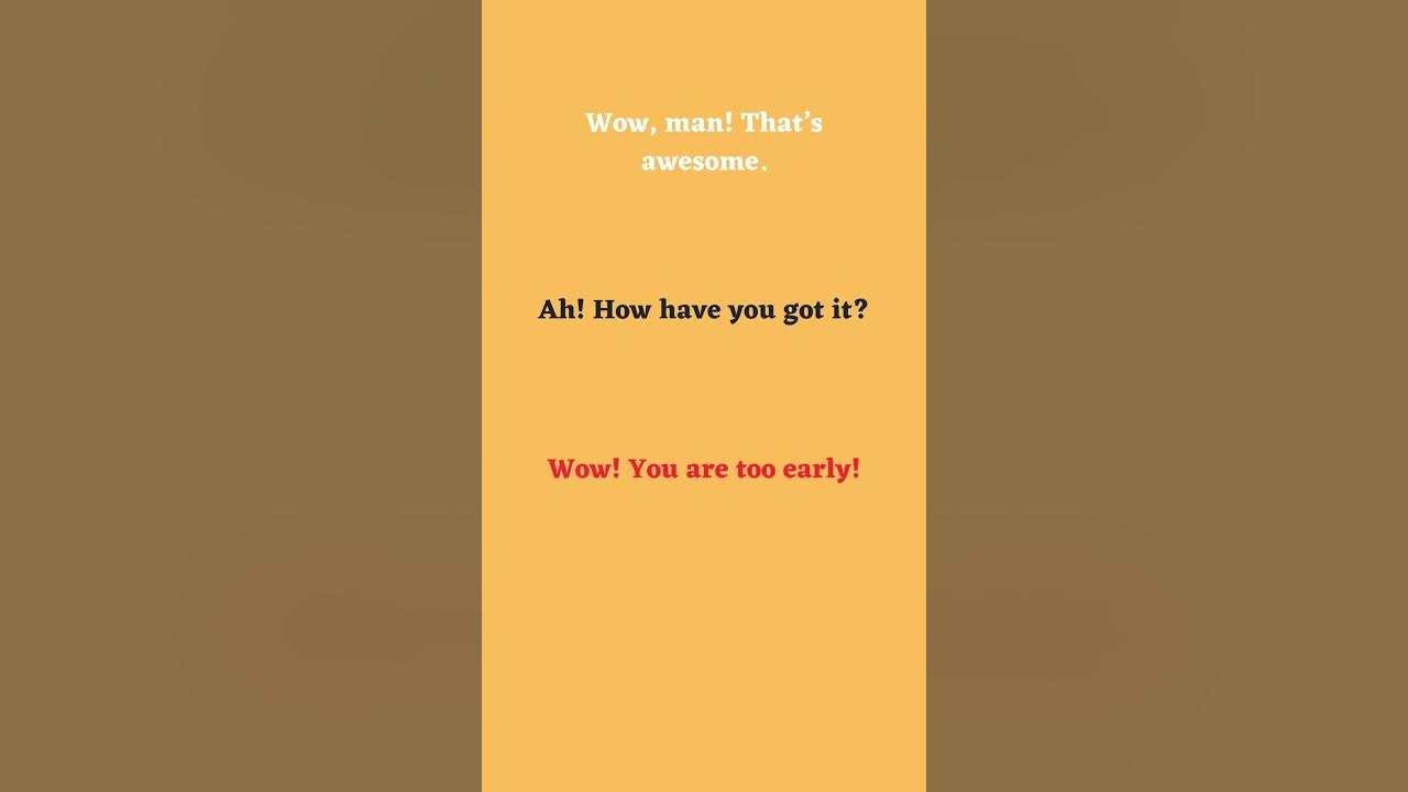 'Video thumbnail for Different Ways of Expressing Surprise Part 17'