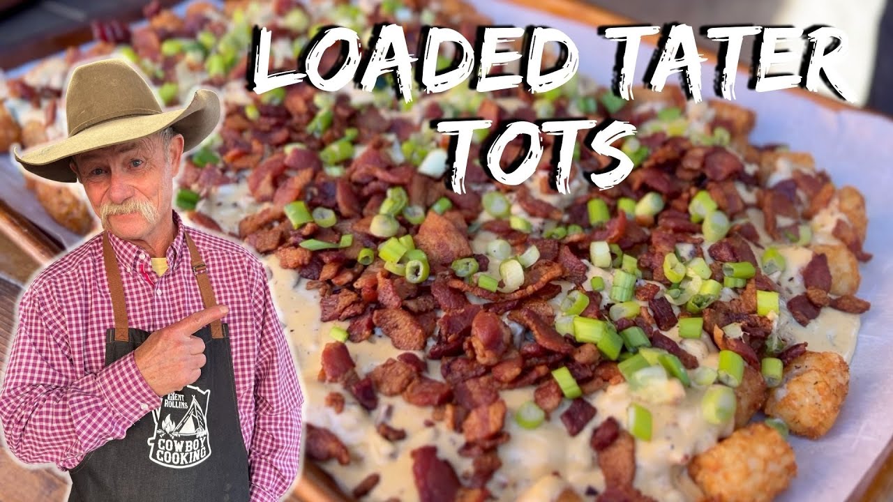 video of: Loaded Cheesy Tater Tots and Trick for the Crispiest Tater Tots!