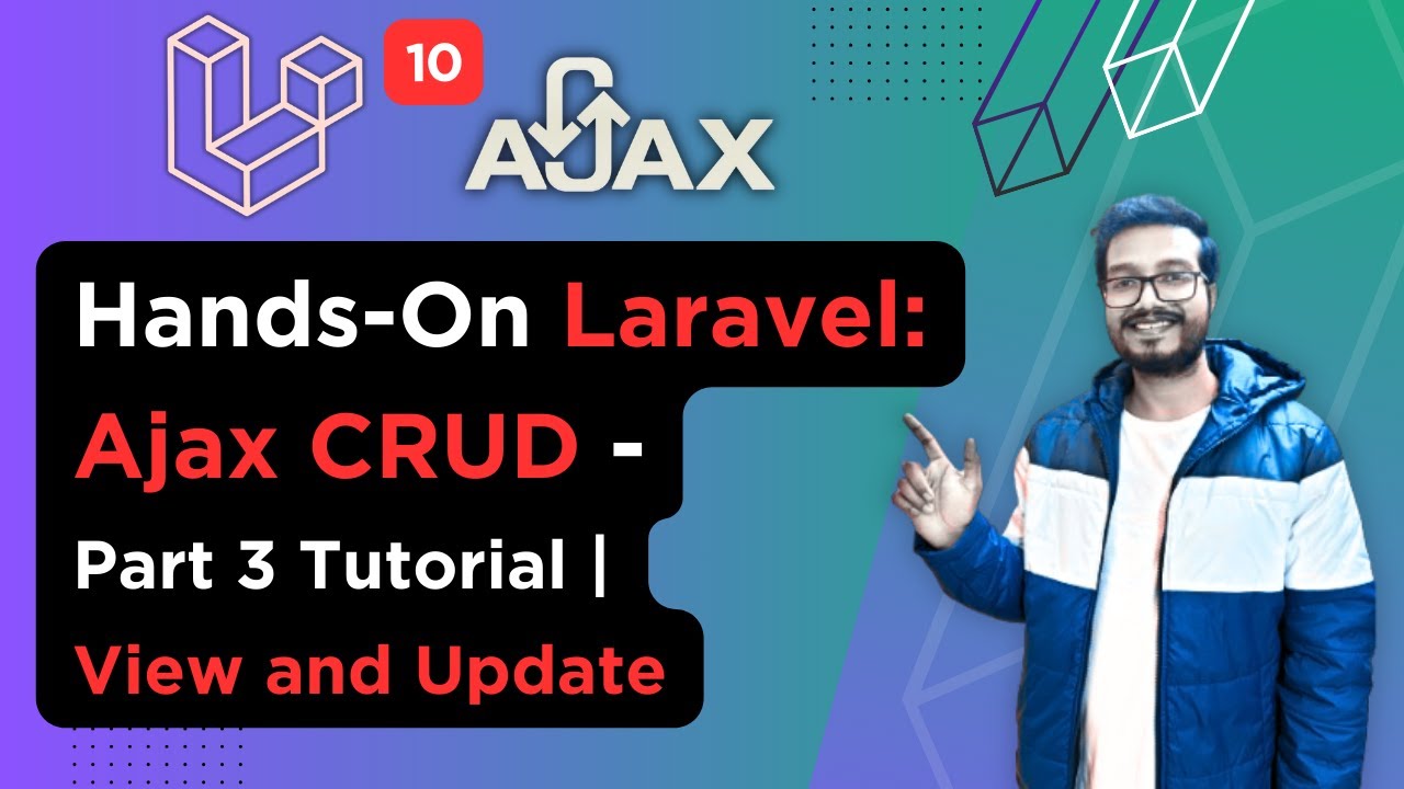 'Video thumbnail for Hands On Laravel : Ajax CRUD Operations - Part 3 | View and Update Todo |  Bootstrap Modal'