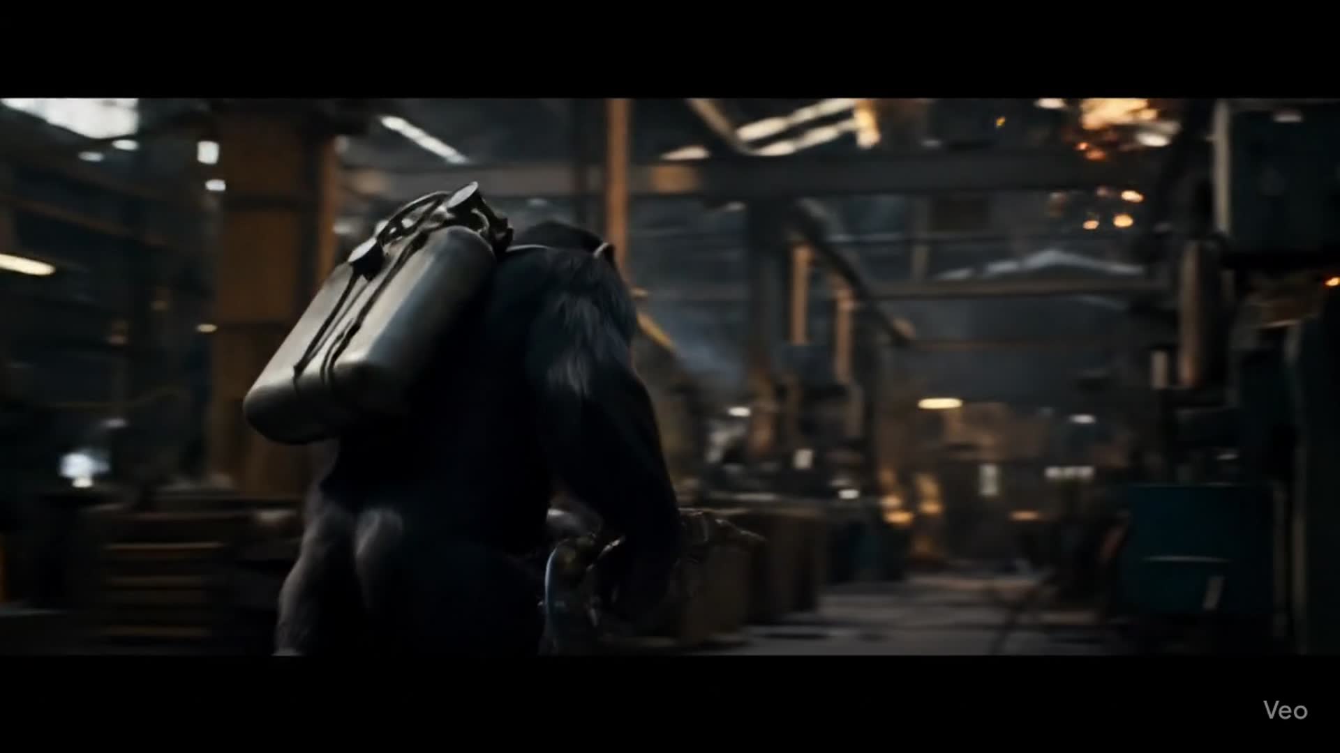 Video thumbnail for Chimpanzee with a Flame Thrower in a Munitions Factory