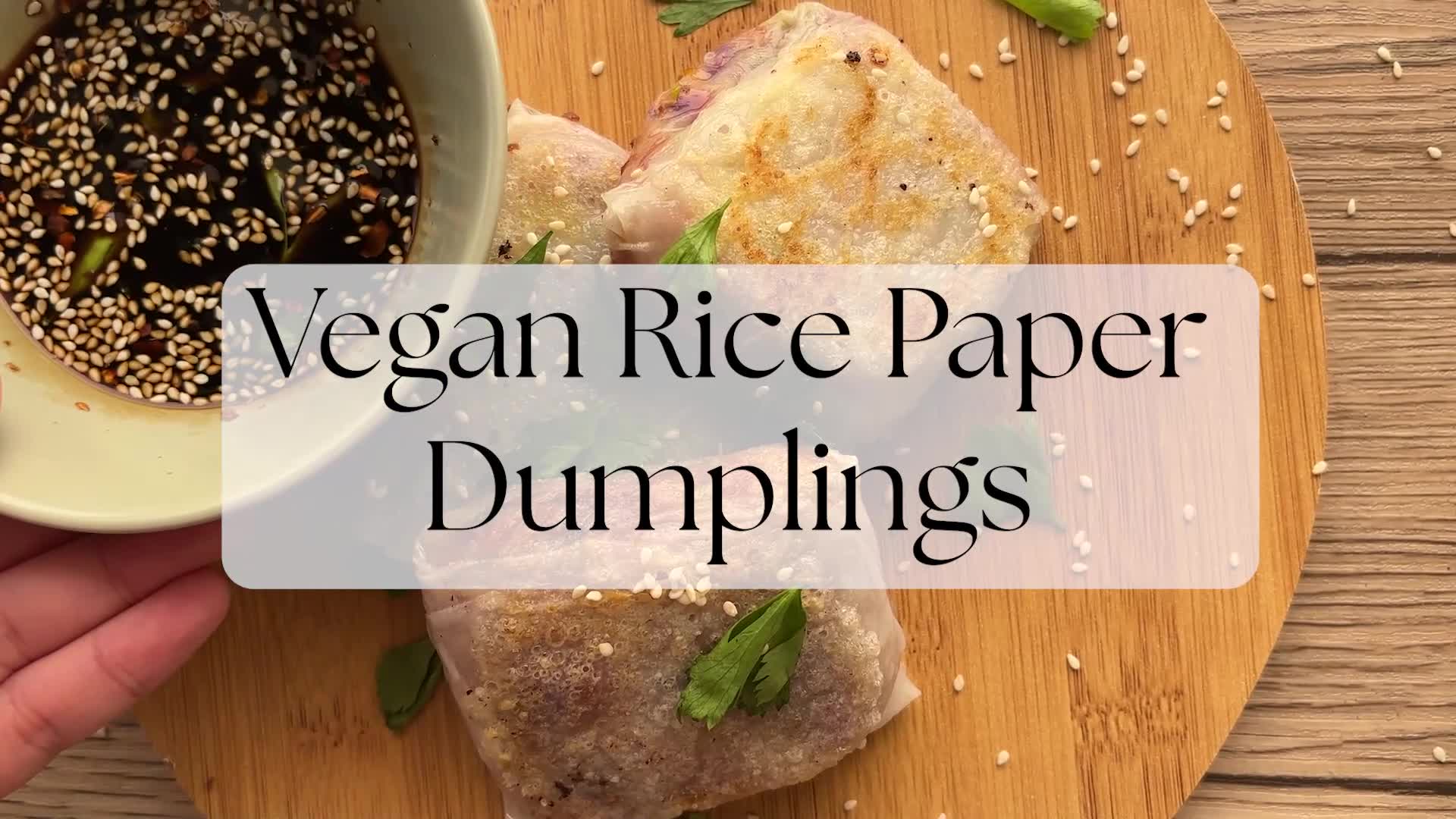 'Video thumbnail for Vegan Rice Paper Dumplings'