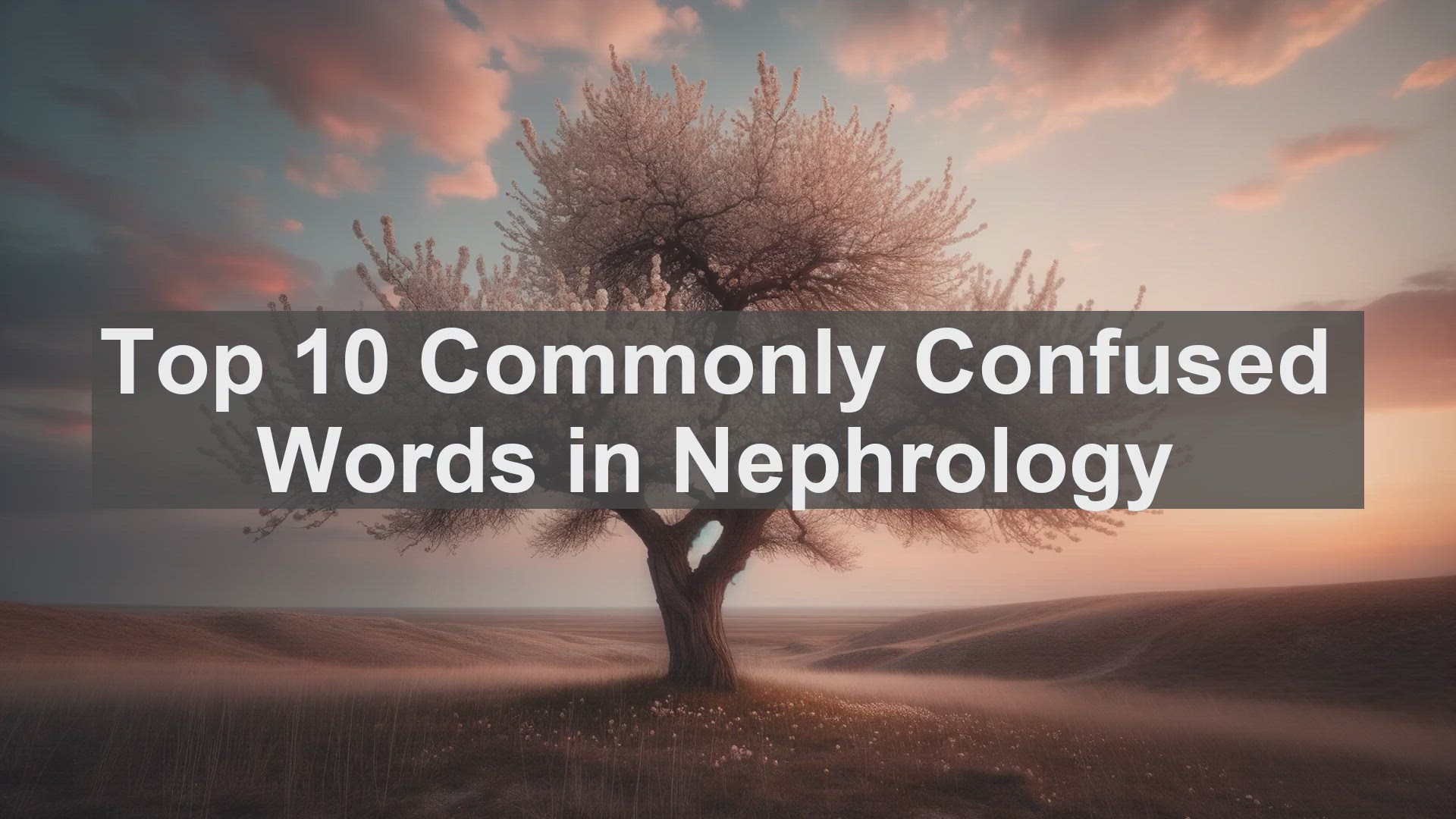 'Video thumbnail for Top 10 Commonly Confused Words in Nephrology'