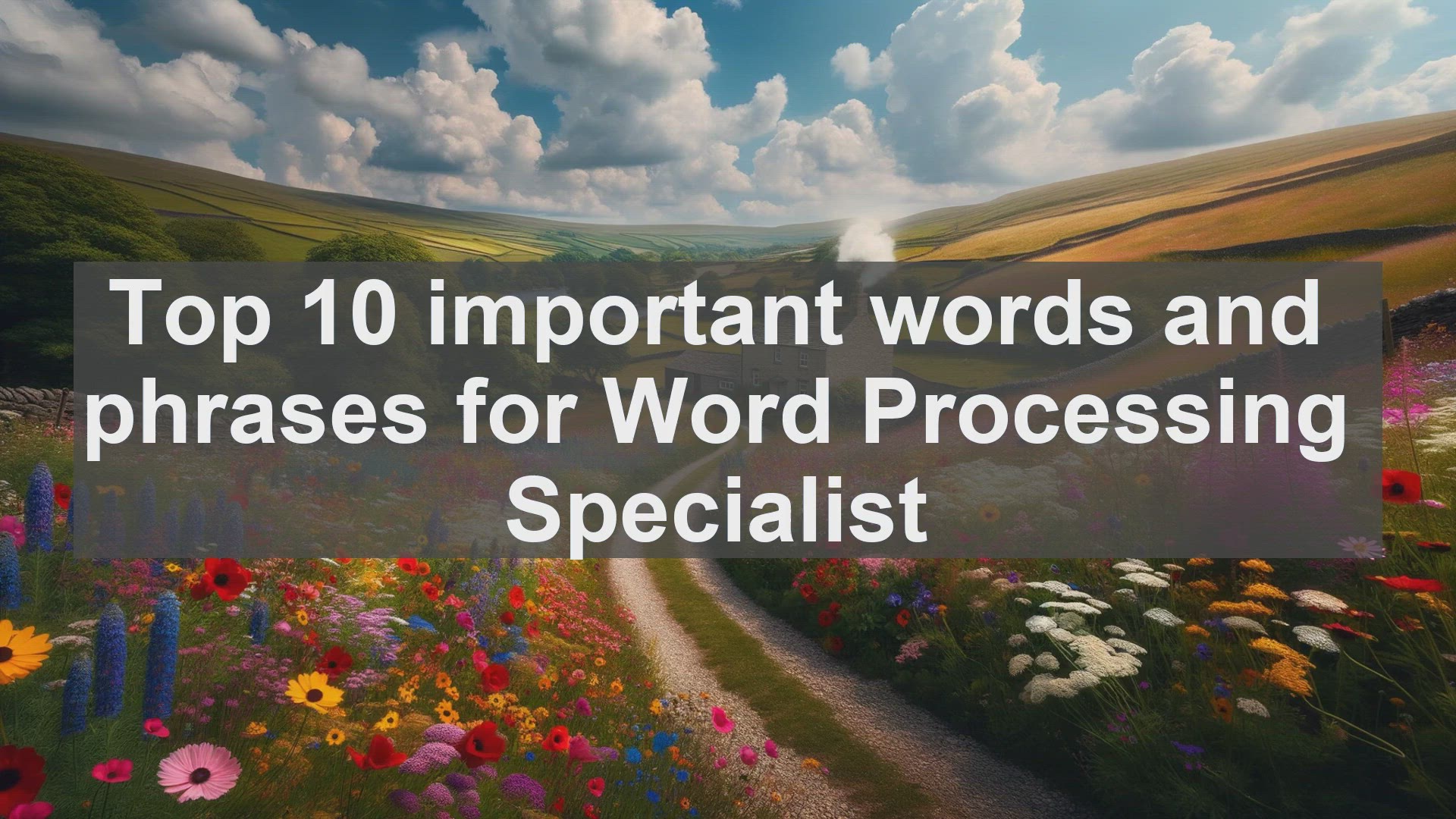 'Video thumbnail for Top 10 important words and phrases for Word Processing Specialist'