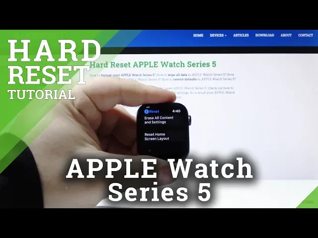 Video thumbnail for Hard Reset APPLE Watch Series 5 – Remove All Data / Reset Settings