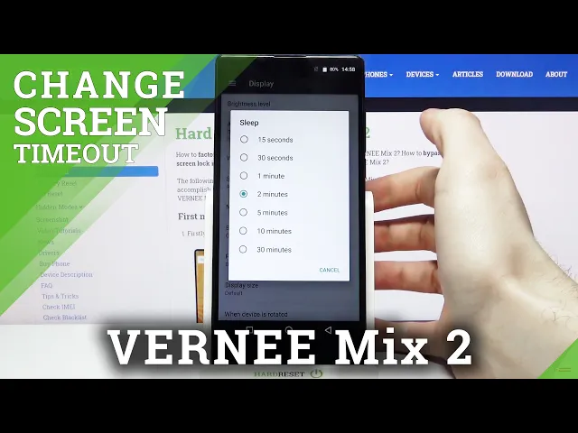 Video thumbnail for How to Change Screen Timeout on VERNEE Mix 2 – Adjust Screen Timeout