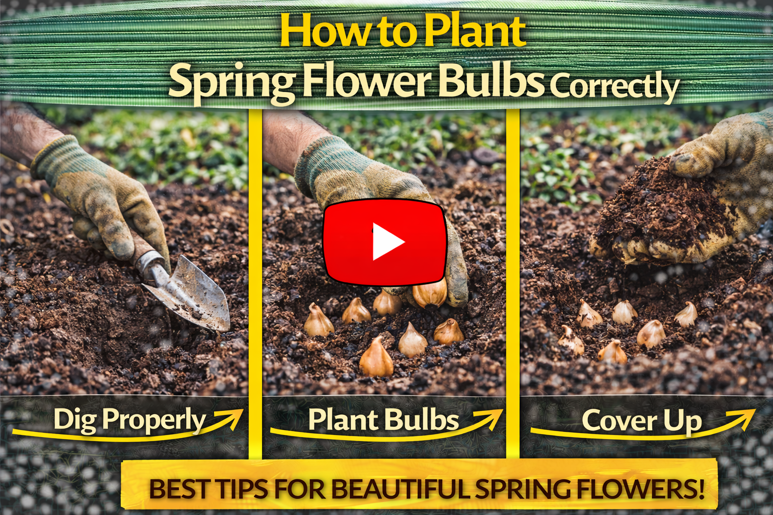 Video thumbnail for How to Plant Spring Flower Bulbs Correctly
