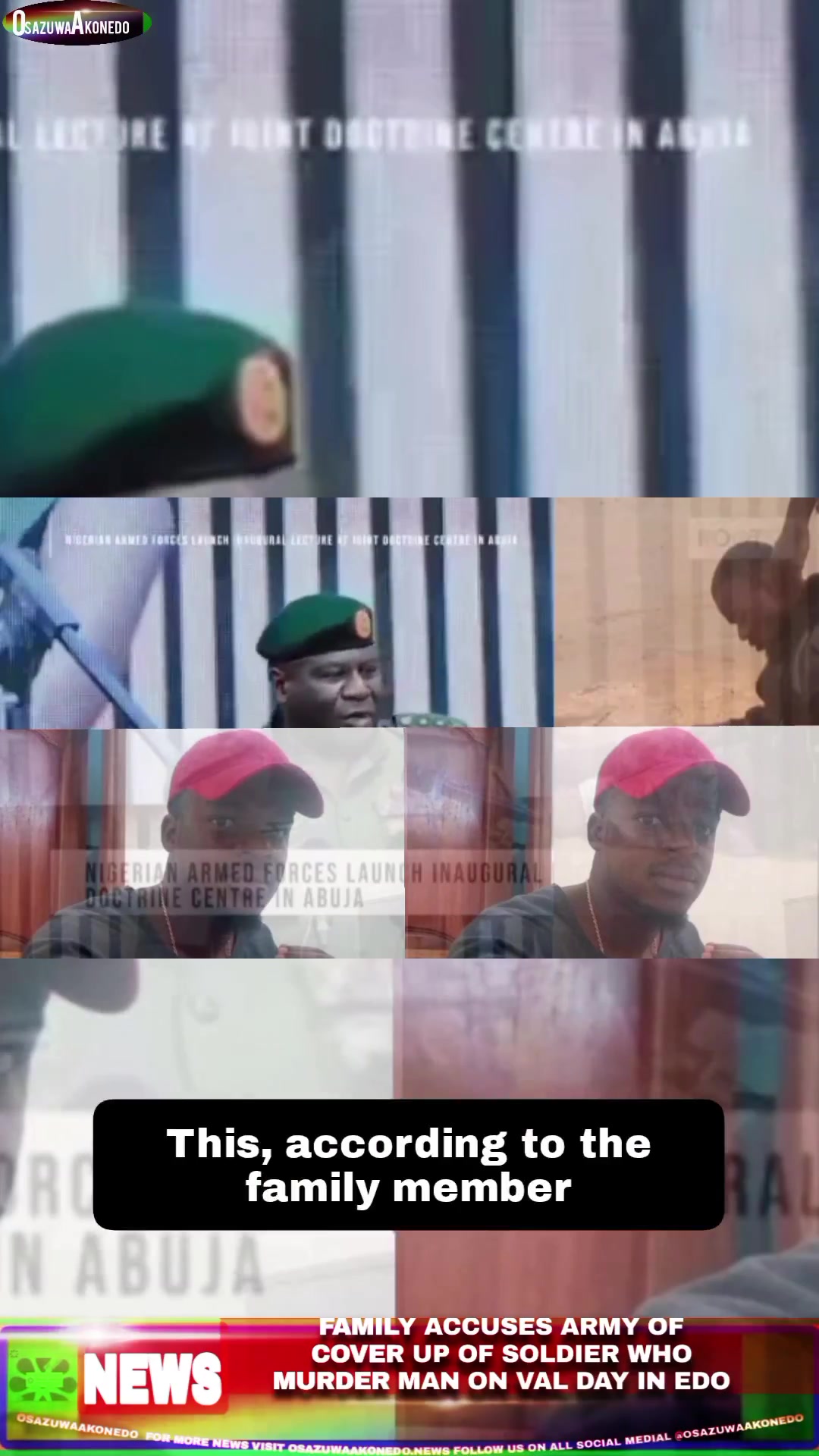 Video thumbnail for Family Accuses Army Of Cover Up Of Soldier Who Murder Man On Val Day In Edo