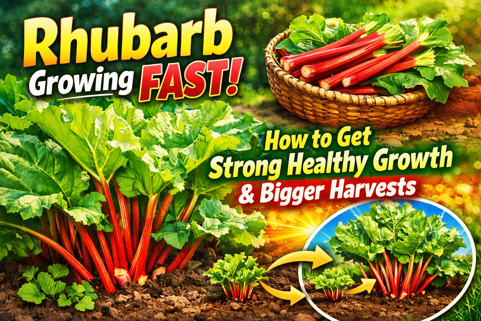 Video thumbnail for Rhubarb Growing Fast | How to Get Strong Healthy Growth and Bigger Harvests