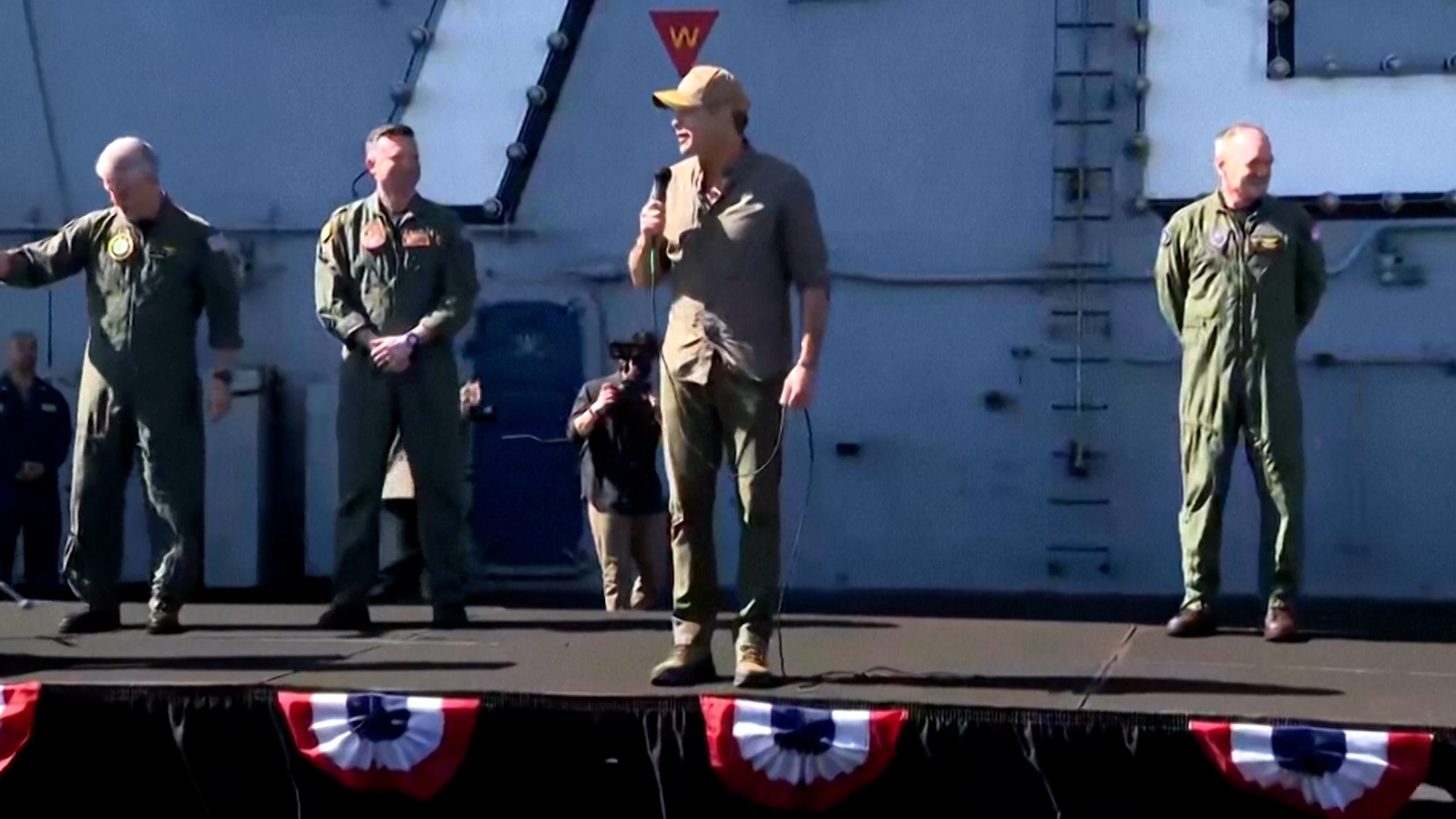 Video thumbnail for Hegseth welcomes USS Abraham Lincoln crew home after 300-day deployment