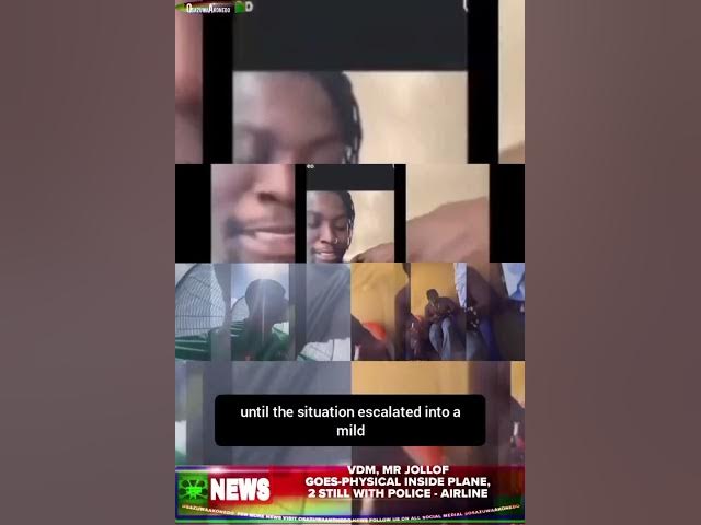 Video thumbnail for VDM, Mr Jollof Goes-Physical Inside Plane, 2 Still With Police - Airline