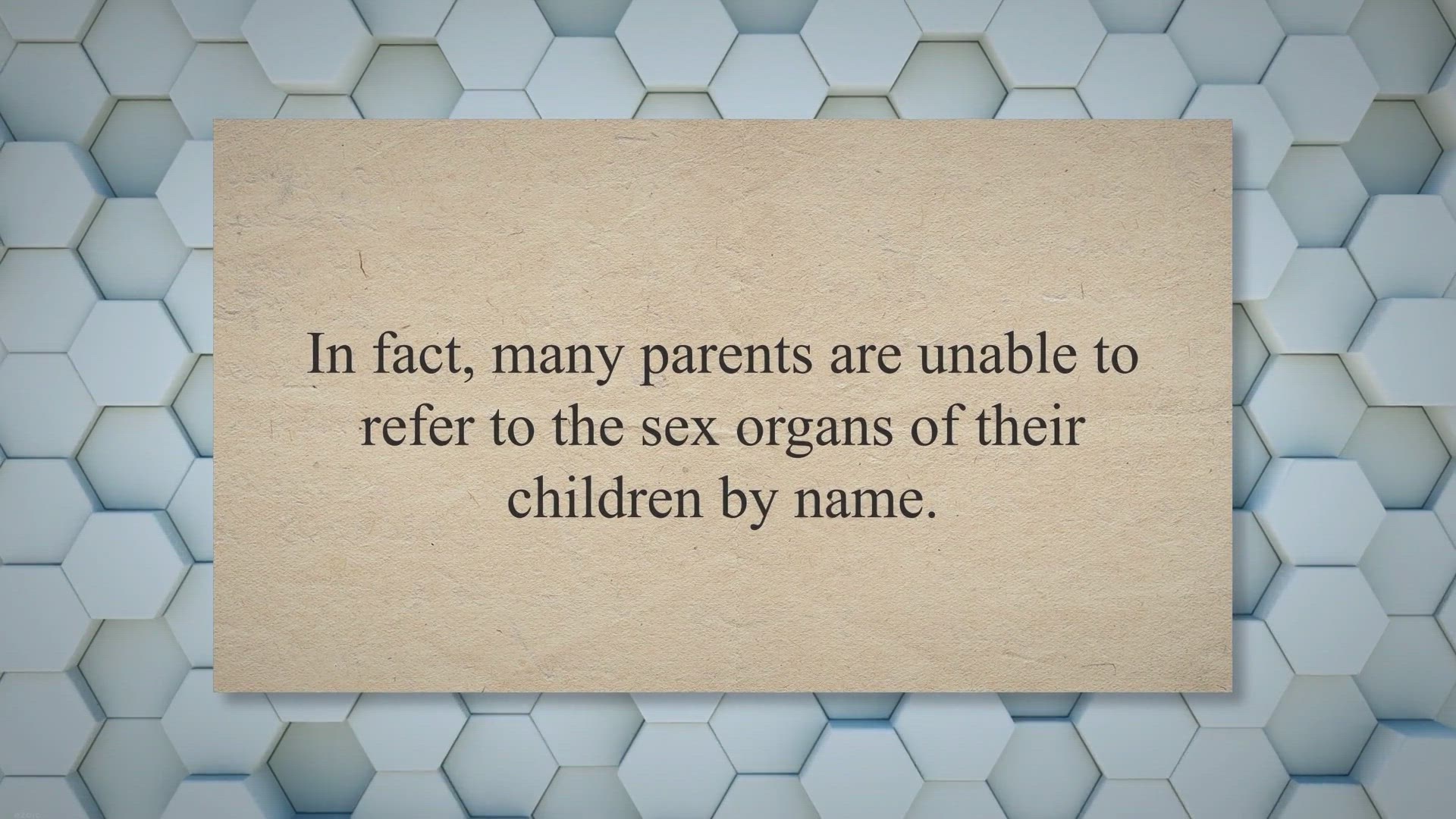 'Video thumbnail for The urgent need for sexual reorientation in Nigeria'
