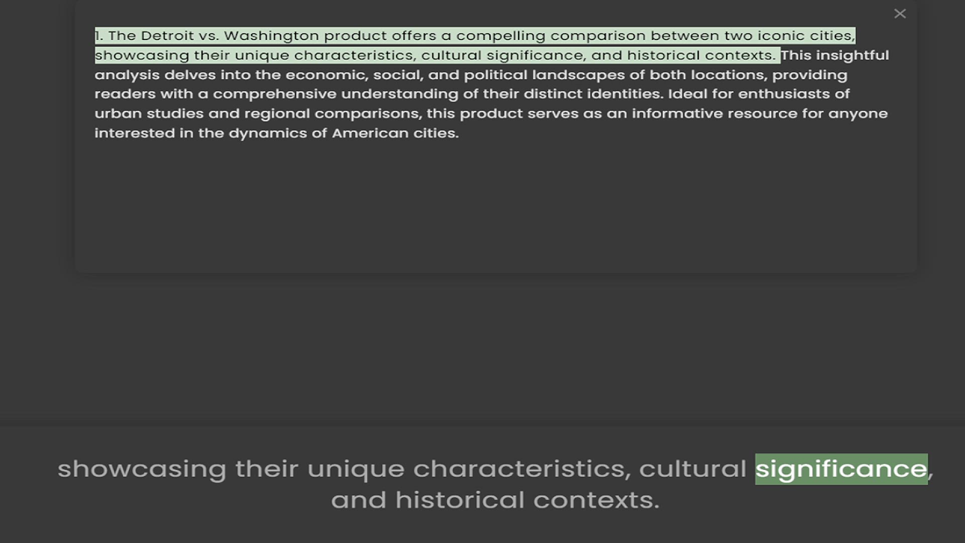 Video thumbnail for 1. The Detroit vs. Washington product offers a compelling comparison between two iconic cities, showcasing their unique characteristics, cultural significance, and historical contexts. This insightful analysis delves into the economic, so