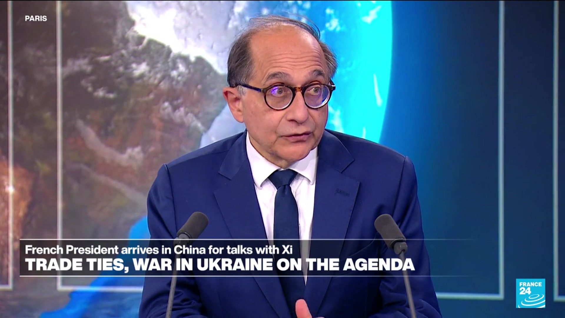 Video thumbnail for Macron arrives in China for talks with Xi on trade ties and Russia's war in Ukraine