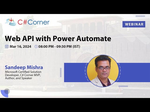 'Video thumbnail for Web API with Power Automate: Webinar'
