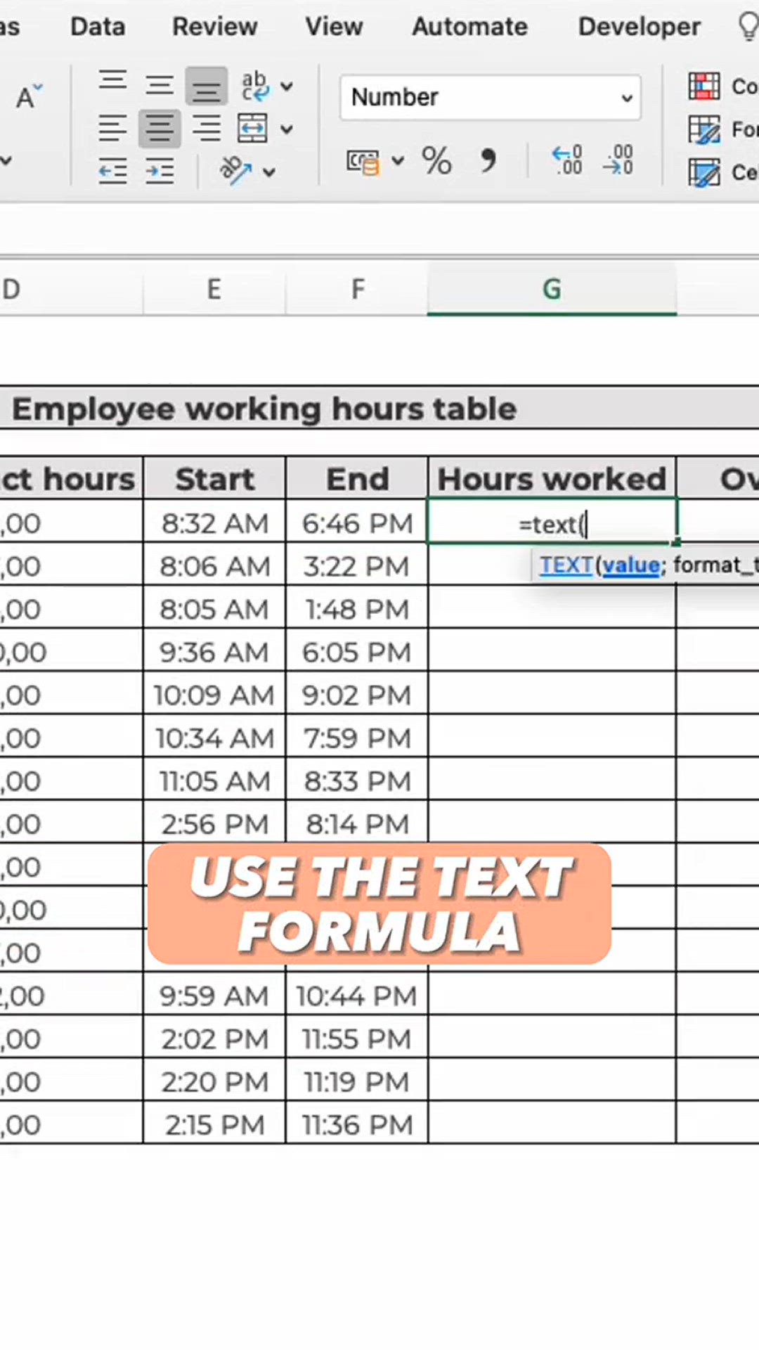 'Video thumbnail for How to create a working schedule table in #excel !'