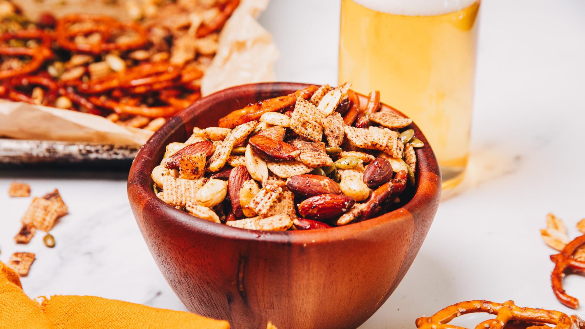 Video thumbnail for Spicy Savory Snack Mix Recipe