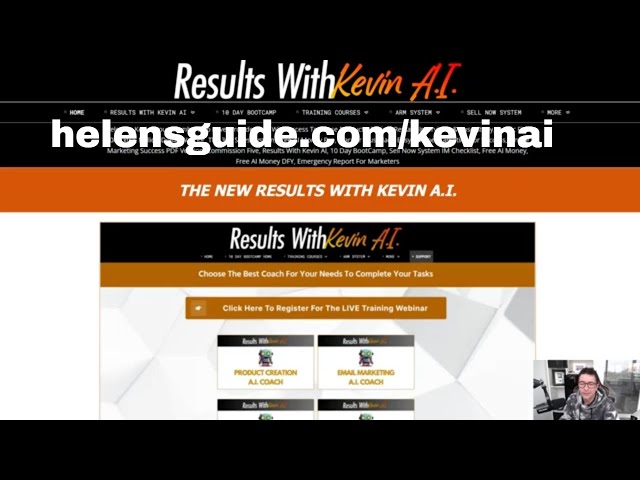 Video thumbnail for Video Walkthrough of "Results With Kevin AI" at helensguide.com/kevinai