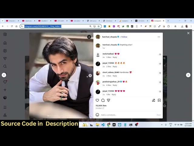 Video thumbnail for Node.js Express Project to Download Instagram,X/Twitter User Profile Posts in Browser Using JS