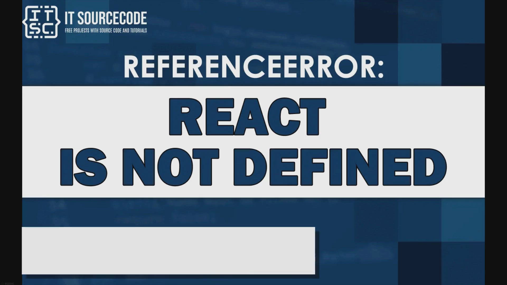 'Video thumbnail for Referenceerror: react is not defined'