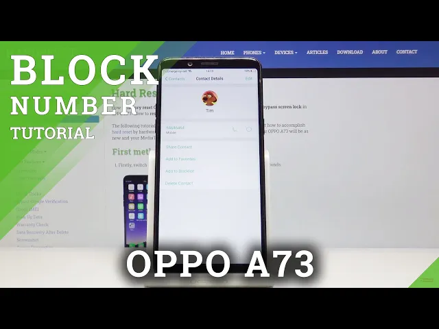 Video thumbnail for How to Create Blacklist in OPPO A73 - Block Number