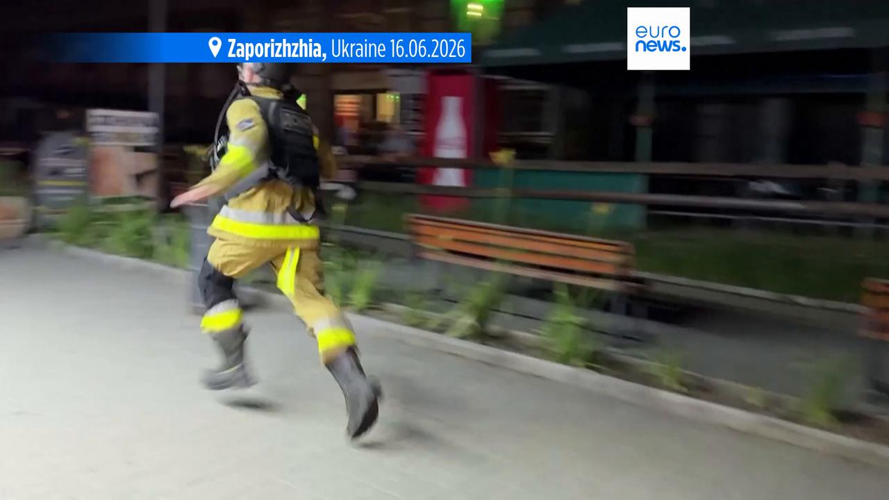Video thumbnail for One killed in Russian drone strike on Ukraine's Zaporizhzhia