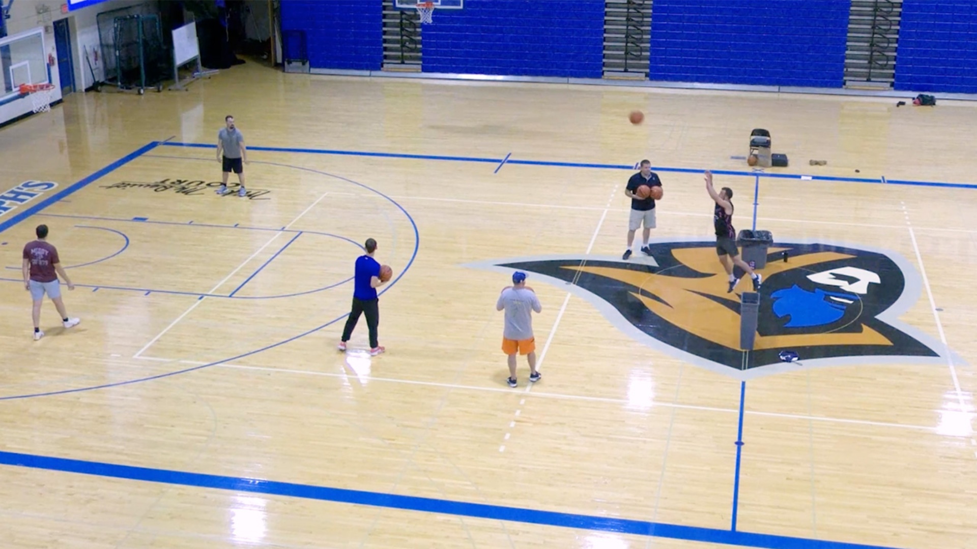 Video thumbnail for Most basketball half court shots made in one hour - 272 by Ryan Martin