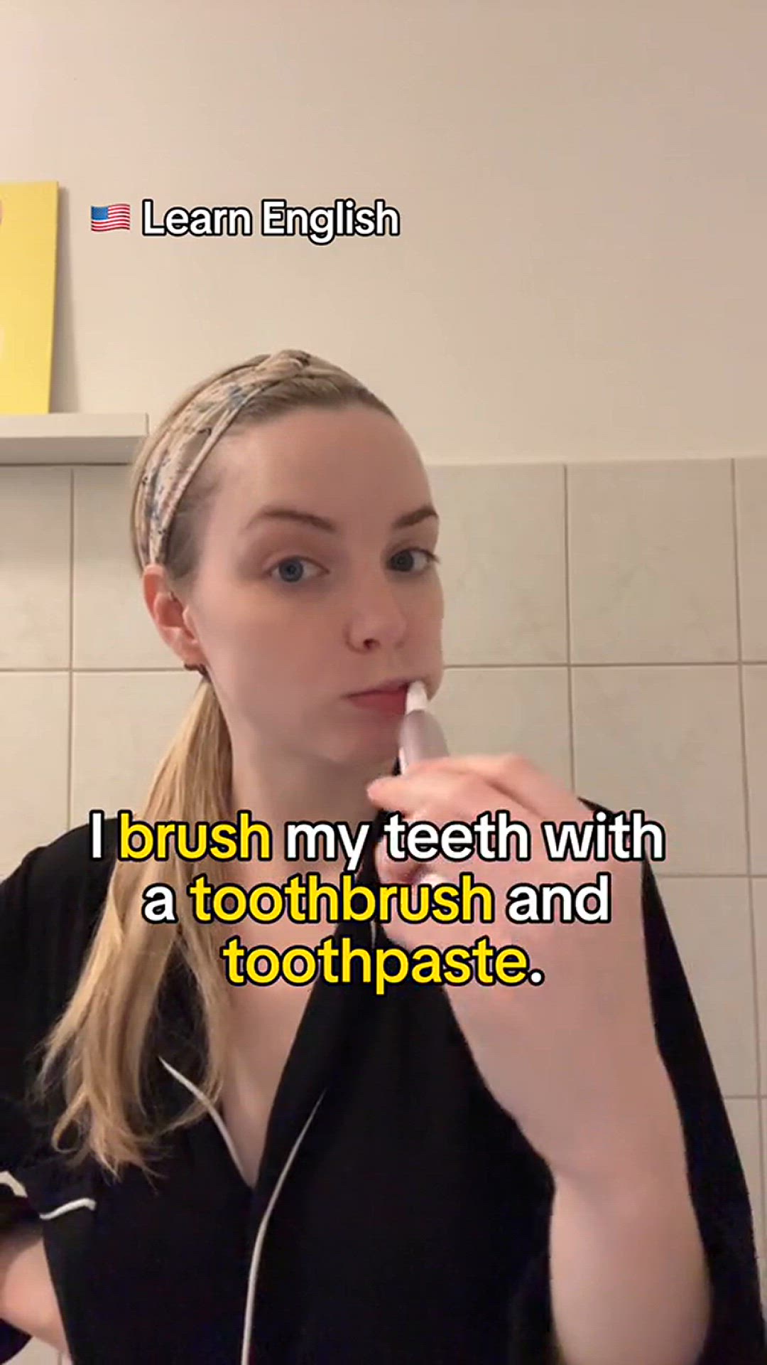 Video thumbnail for  Morning routine vocabulary