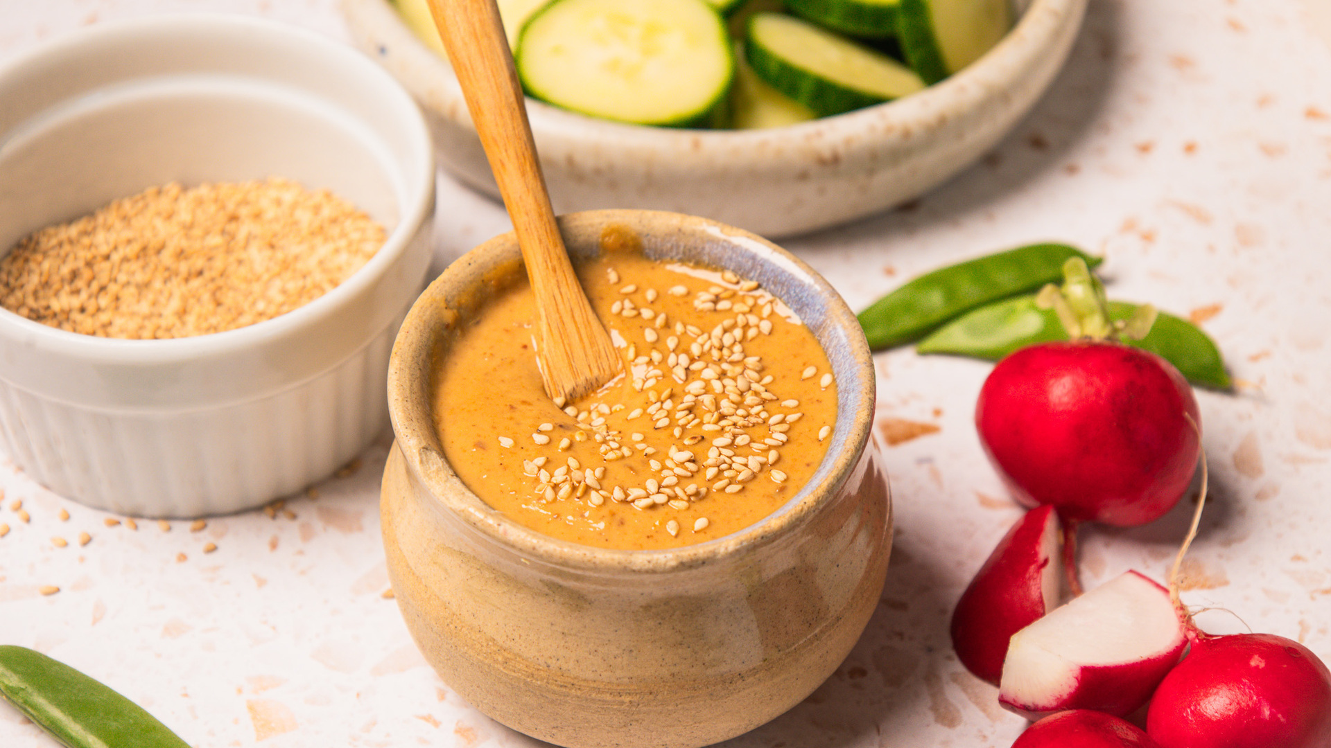 Video thumbnail for Homemade Creamy Sesame Dressing Recipe