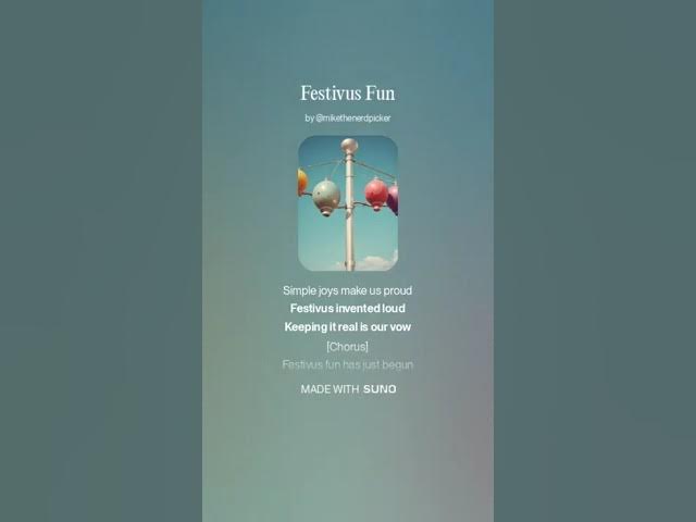 Video thumbnail for Festivus Fun:   🛒 Donate here: https://amzn.to/4eWRMmf