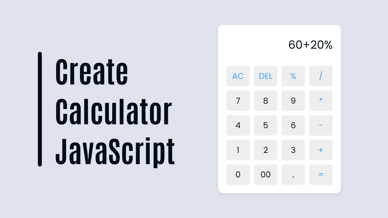 'Video thumbnail for Create a Responsive Calculator in HTML CSS & JavaScript'