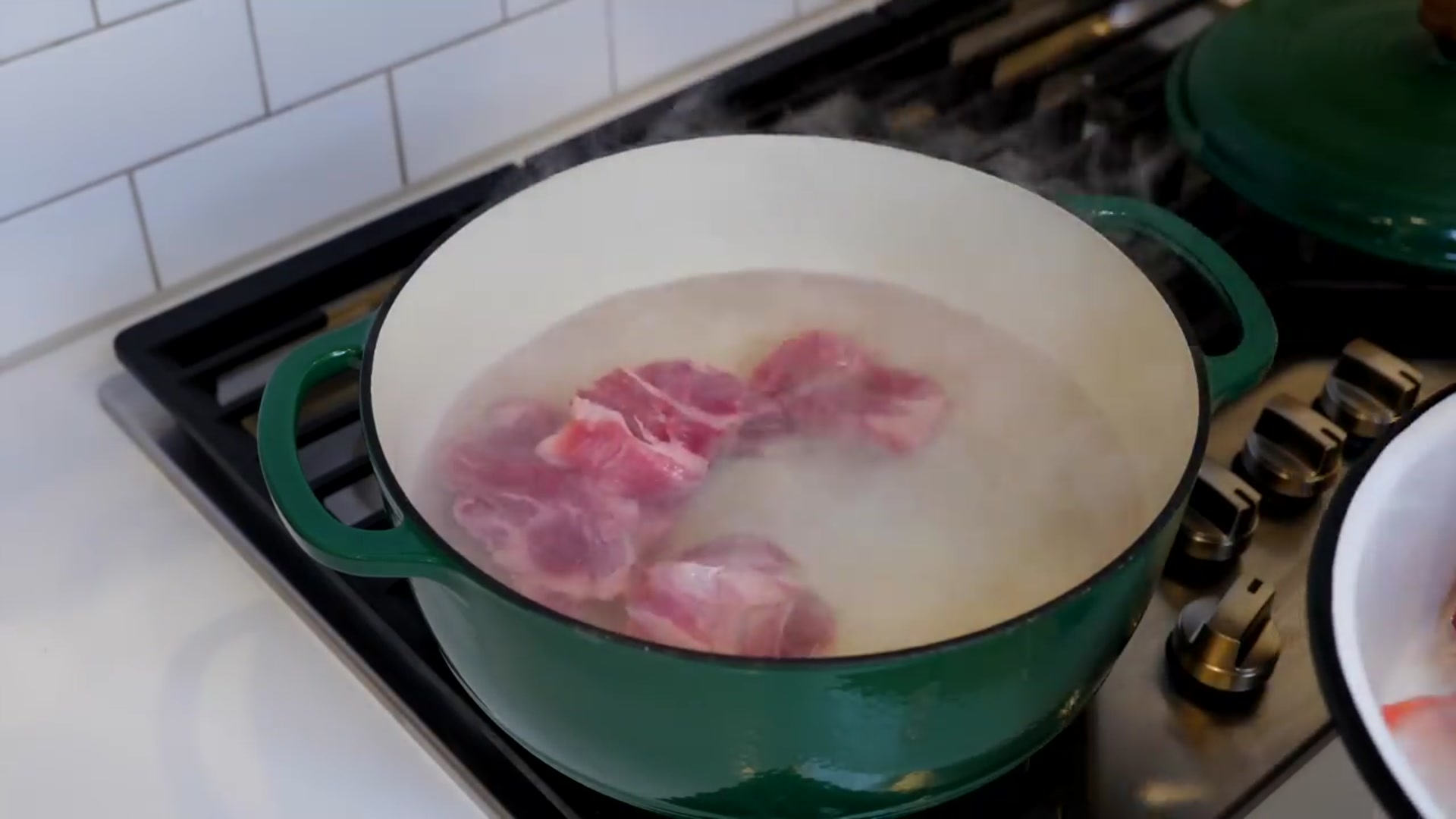 Video thumbnail for CHILE VERDE POZOLE Recipe views on the road Family Recipe(720P HD)