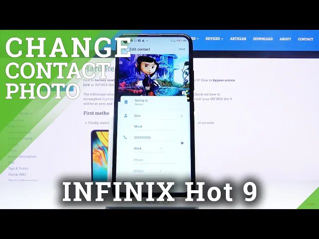 Video thumbnail for How to Add Photo to Contact in INFINIX Hot 9 – Add Profile Photo