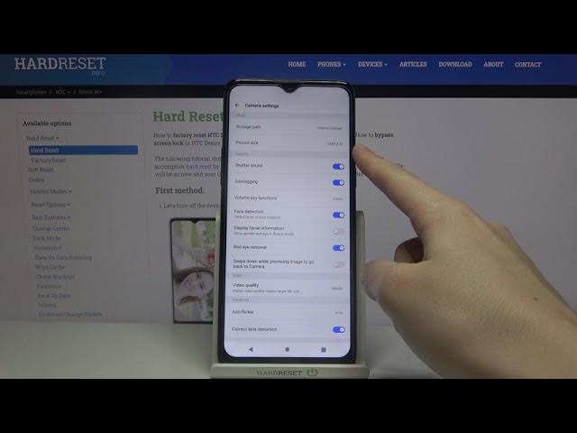 Video thumbnail for How to Change Photo Size in HTC Desire 20+ - Set Up Photo Size