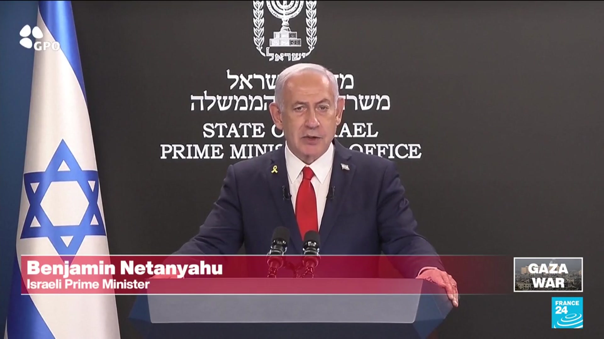 'Video thumbnail for Israel's Netanyahu speaks to international press - our analysis'