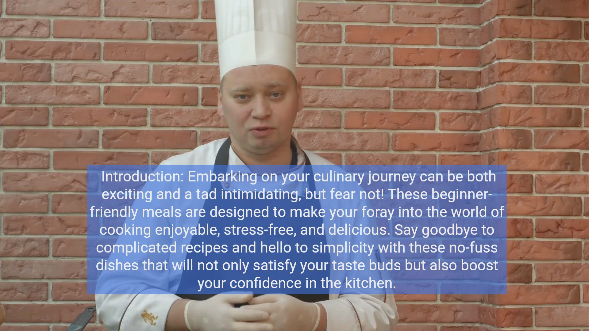 'Video thumbnail for No-Fuss Cooking: Beginner-Friendly Meals Made Easy!'