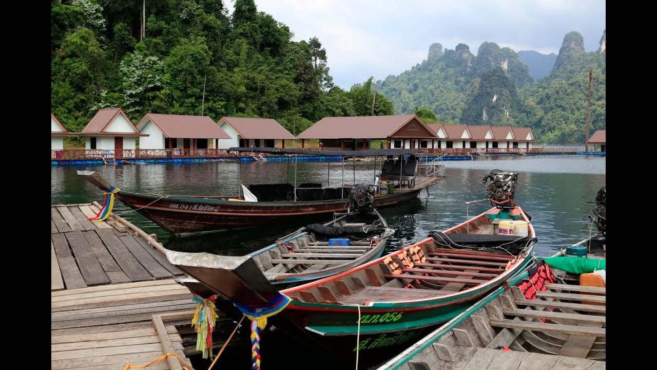 'Video thumbnail for Pleanprai Rafthouse auf dem Chiew Lan See | Thailand'