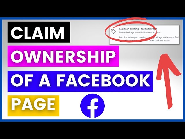 Video thumbnail for How To Claim Ownership Of A Facebook Page? [in 2025]