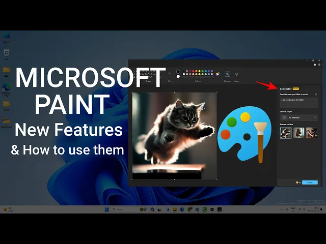 Video thumbnail for Microsoft Paint: New Features & How to Use them | Background Remover, Layers & Cocreator