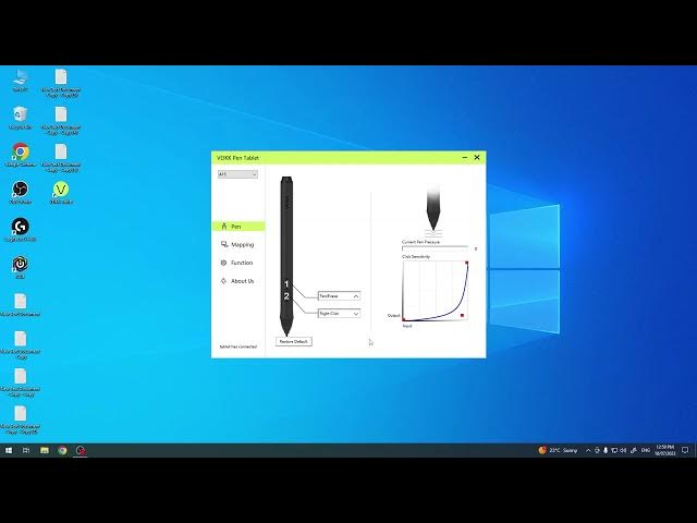 Video thumbnail for How to Set Pressure Sensitivity on Veikk A15?
