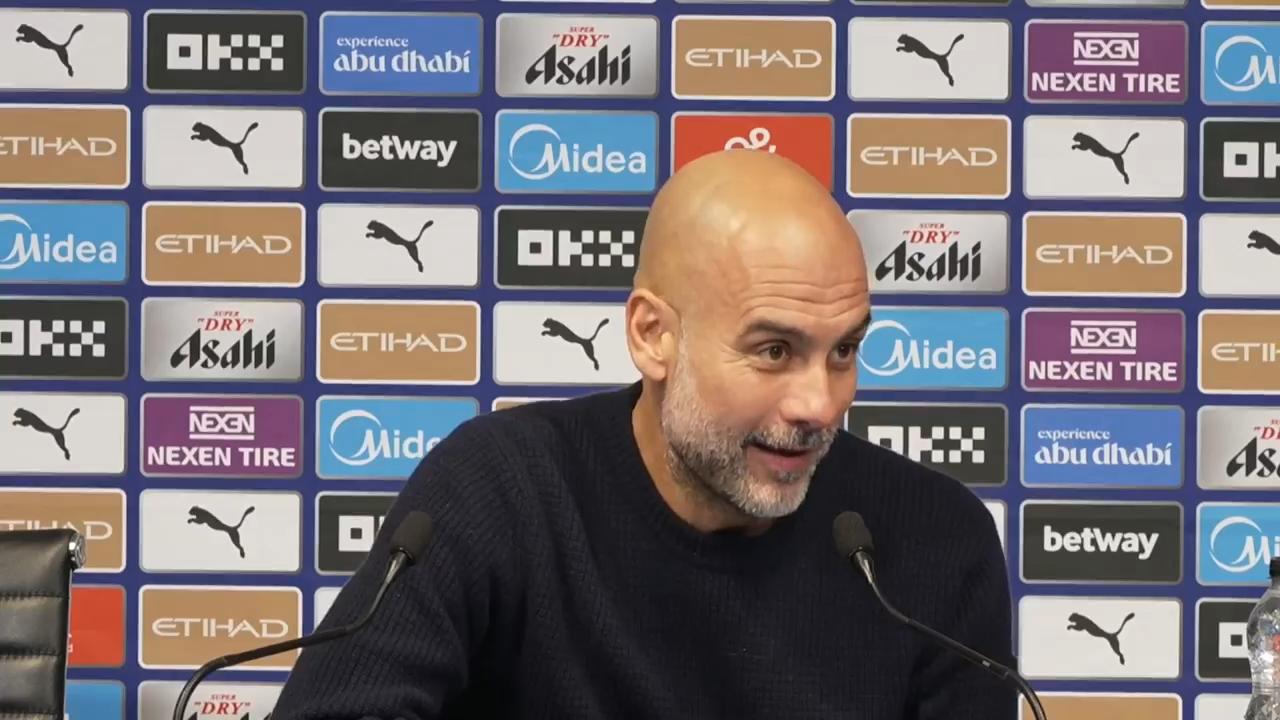 Video thumbnail for Guardiola 'relieved' after 'not perfect' Man City win over Leeds